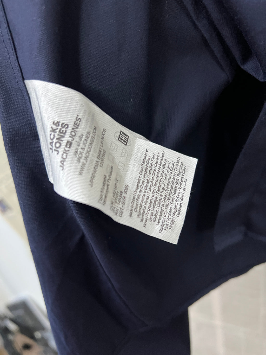 Jack & Jones® Small | Chest: 21" | Navy Blue | Shirt | 617 - Genuine Maal