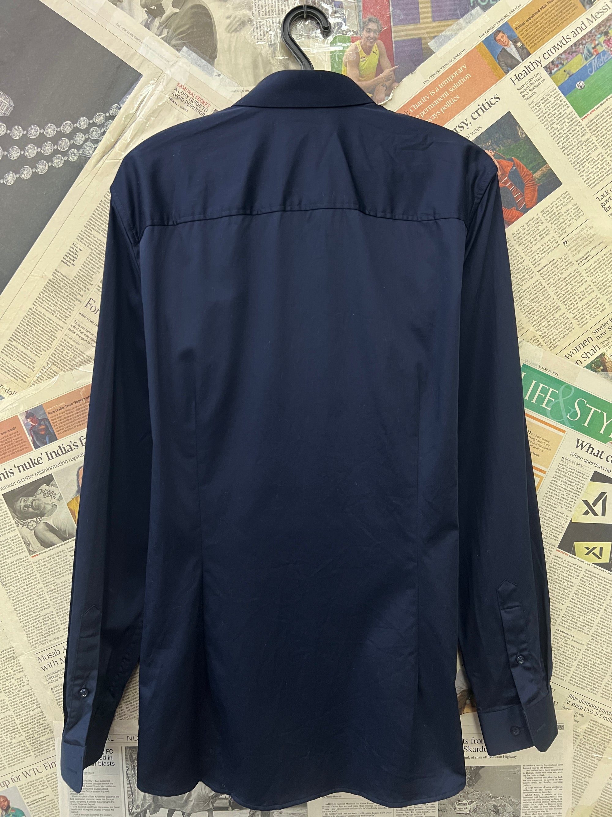 Jack & Jones® Small | Chest: 21" | Navy Blue | Shirt | 617 - Genuine Maal