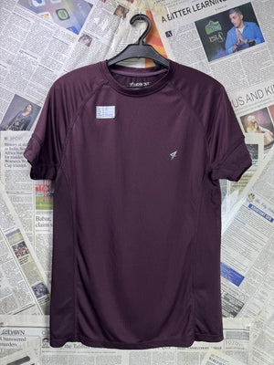 Primark® XS | Chest: 18" | Wine | Sports T-Shirt | Poly | 3322 - Genuine Maal