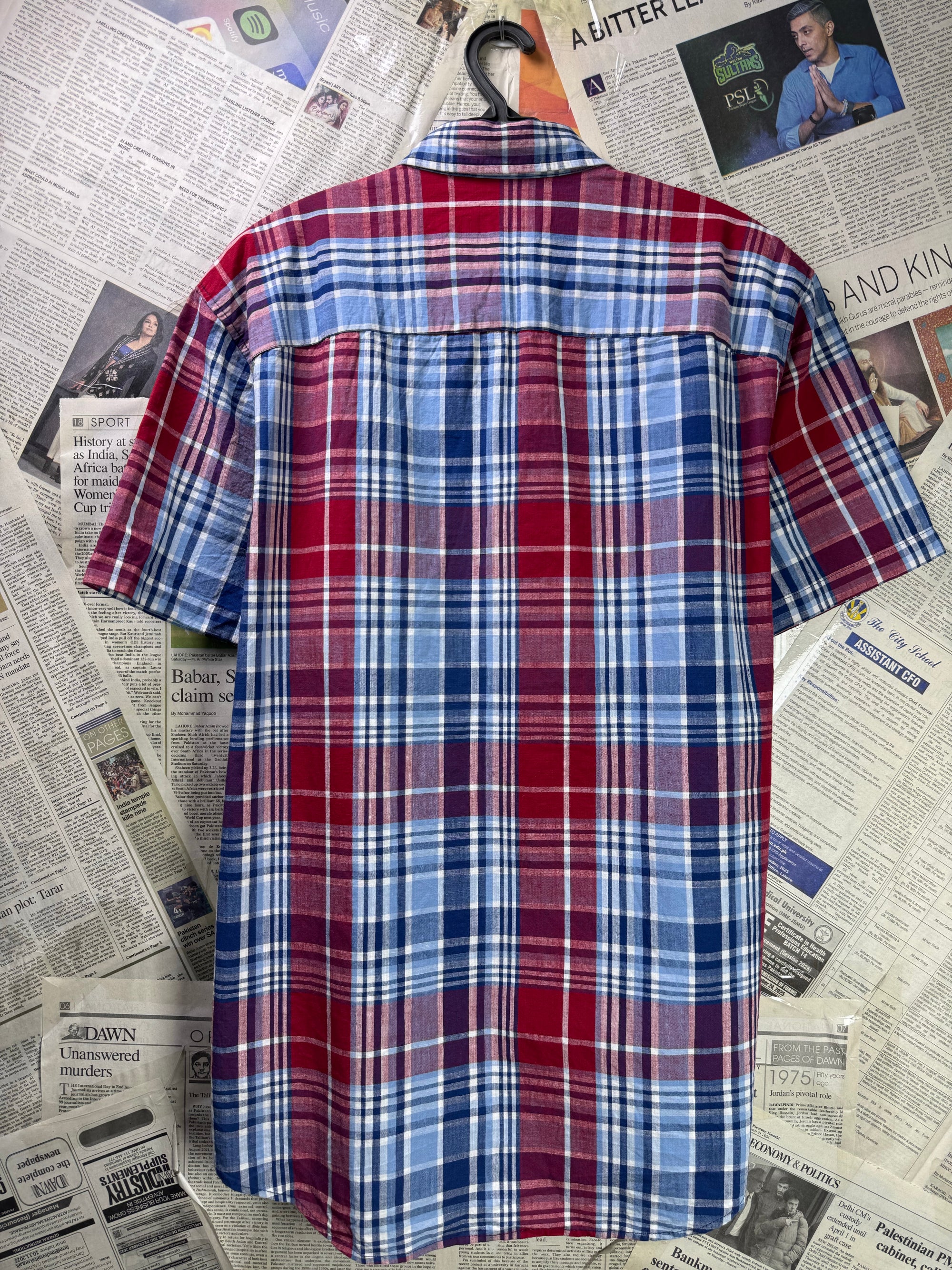 Next® Large | Chest: 24" | Plaid Check | Shirt | Cotton | 3709 - Genuine Maal