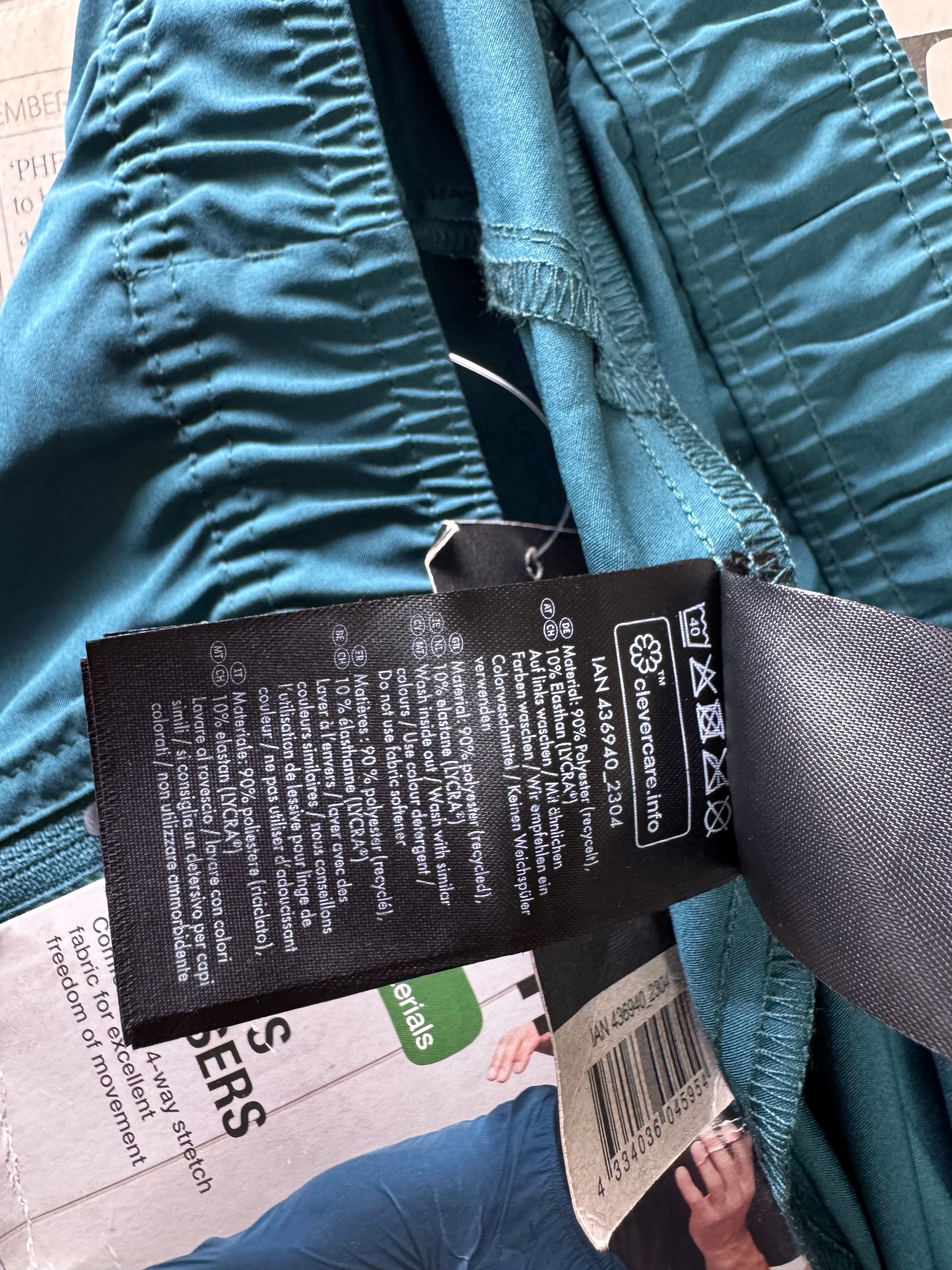 Crivit® Waist: 36" to 38" | Blue | Gym Trousers | Poly - Elastane | 2767 - Genuine Maal