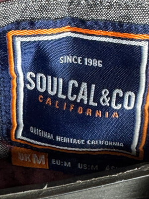 Soulcal&Co® Medium | Chest: 21.5" | Wine | Shirt | Cotton - Elastane | 3715 - Genuine Maal