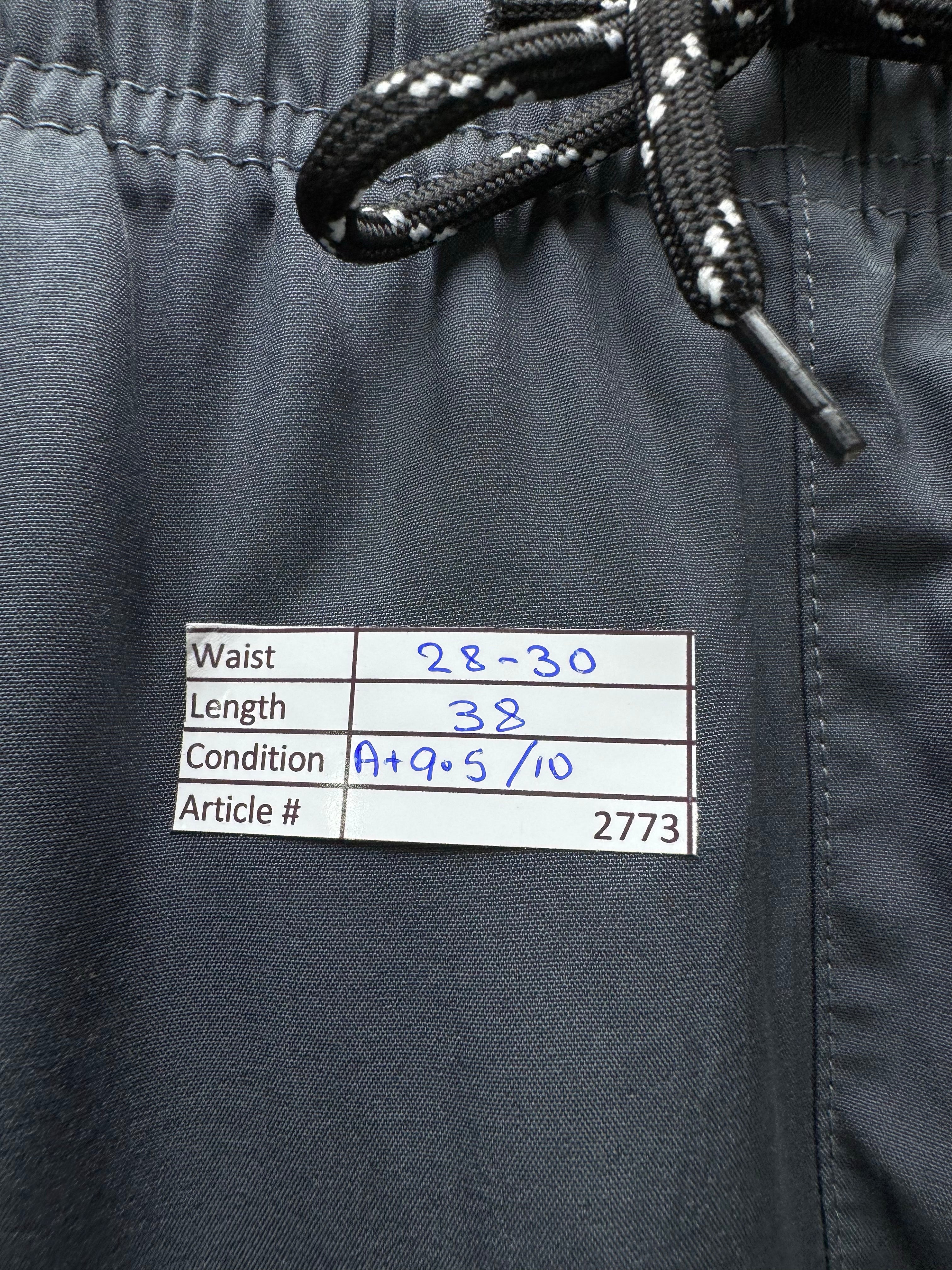 ® Waist: 28" to 30" | Black | Gym Trousers | Poly - Elastane | 2773 - Genuine Maal
