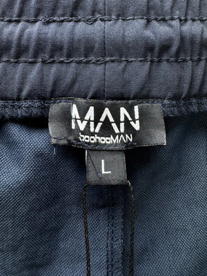 MAN® Waist: 38" to 40" | Black | Gym Cargo Trousers | Poly - Elastane | 2776 - Genuine Maal