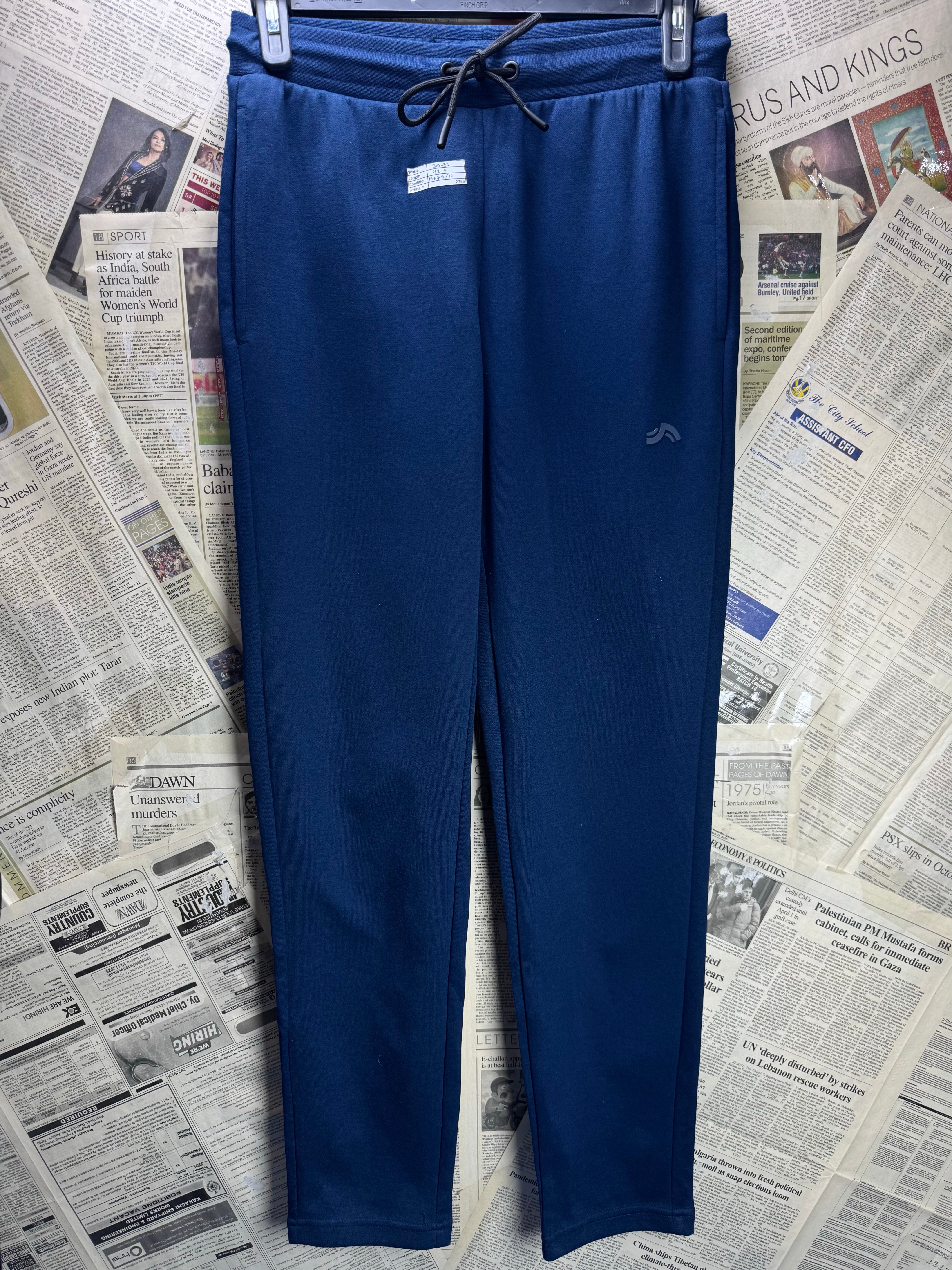 Crivit® Waist: 30" to 32" | Blue | Gym Trousers | Poly - Cotton | 2766 - Genuine Maal