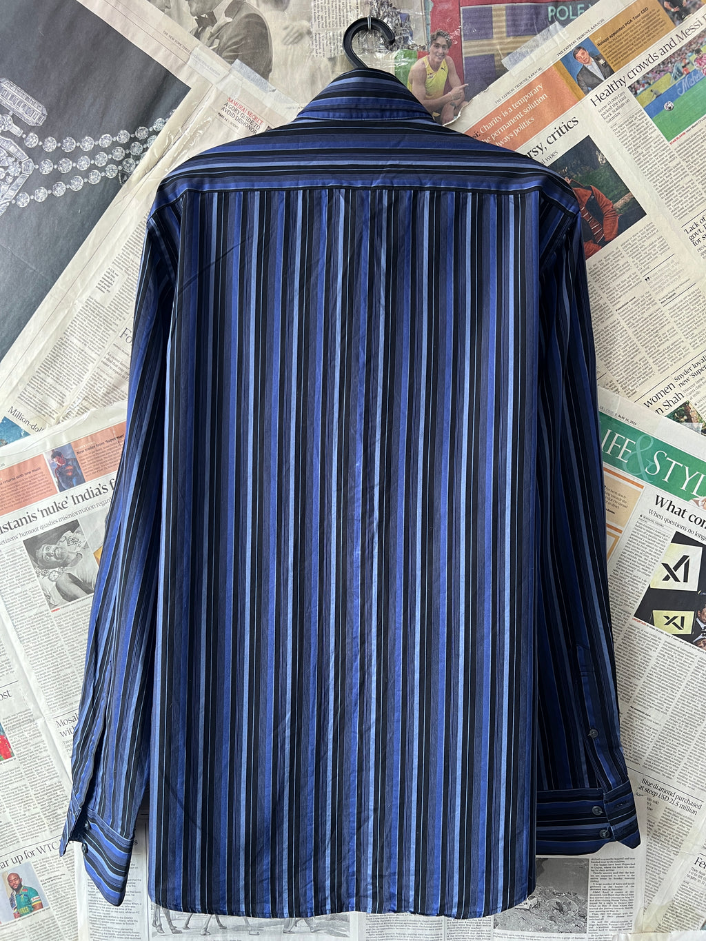 M&S® Medium | Chest: 22 | Striped | Shirt | 590 - Genuine Maal