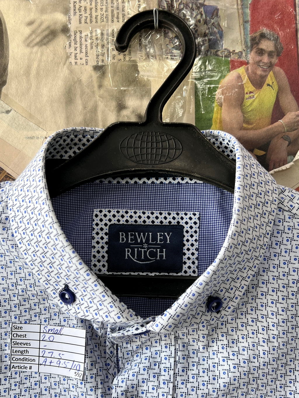 Bewley Ritch® Small | Chest: 20" | Geometric | Shirt | 592 - Genuine Maal
