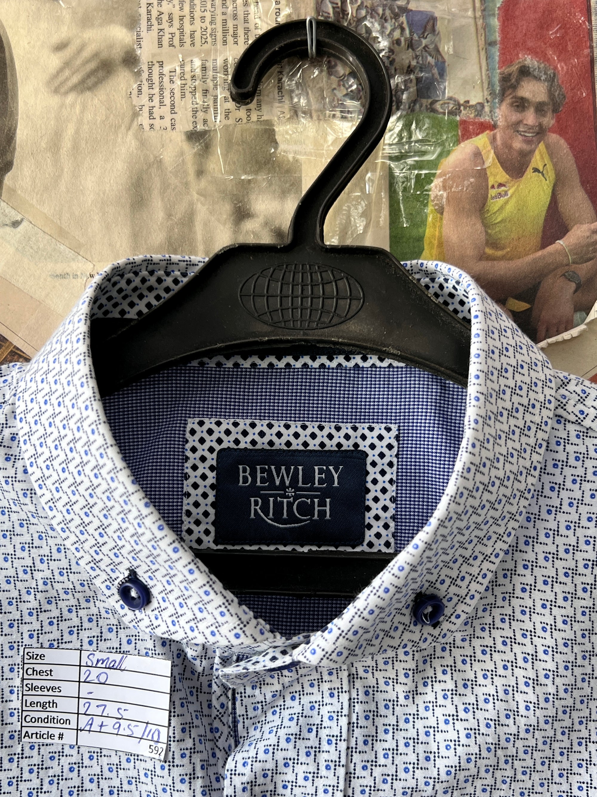 Bewley Ritch® Small | Chest: 20" | Geometric | Shirt | 592 - Genuine Maal