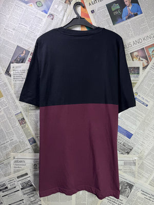 P*ma® XL | Chest: 25" | Black & Maroon | T-Shirt | Cotton - Poly | 3692 - Genuine Maal