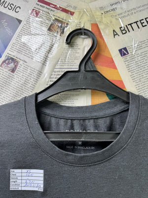 Primark® XS | Chest: 18.5" | Dark Grey | T-Shirt | Cotton - Poly - Elastane | 3711 - Genuine Maal
