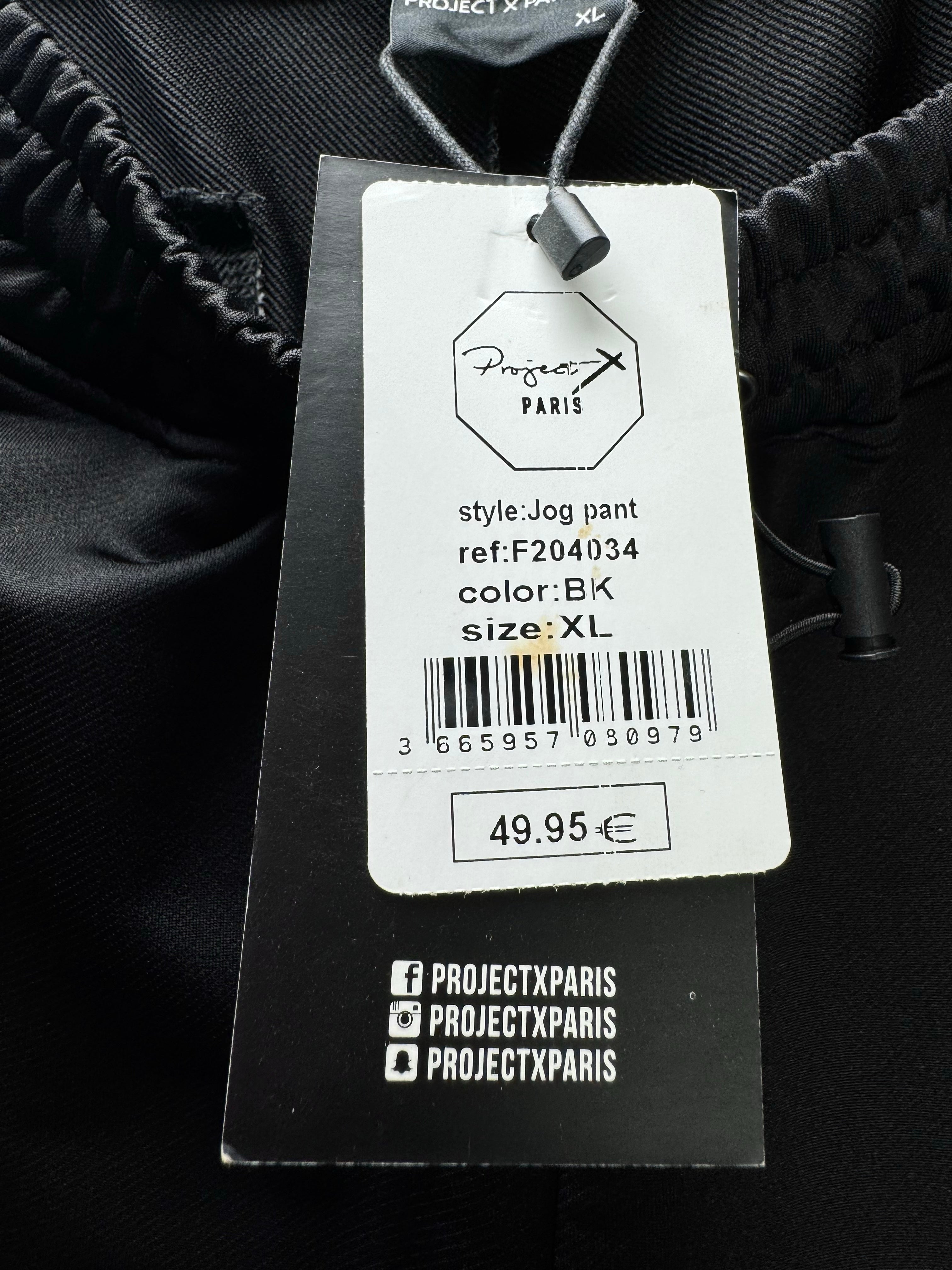 ProjectxParis® Waist: 30" to 32" | Black | Sports Trousers | Polyester | 2774 - Genuine Maal