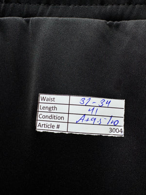 11 Degree® Waist: 32" to 34" | Black | Gym Trousers | Poly - Elastane | 3004 - Genuine Maal