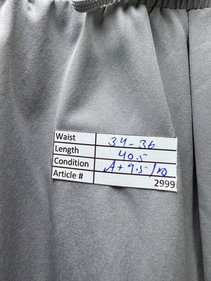 Spohlfgr® Waist: 34" to 36" | Silver | Gym Trousers | Poly - Spandex | 2999 - Genuine Maal