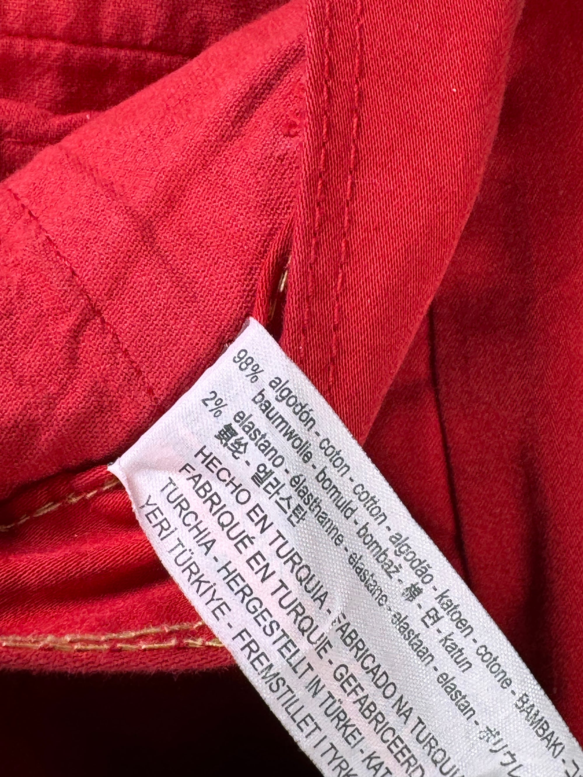 Zara® Waist: 34" | Red | Shorts | Poly - Elastane | 1306 - Genuine Maal