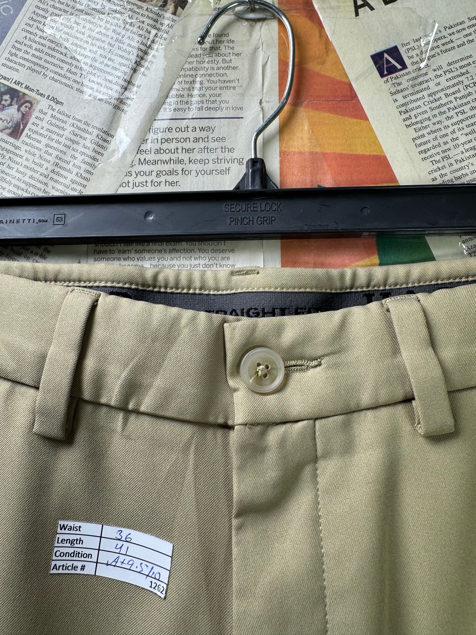 Haggar® Waist: 36" | Beige | Golf Pants | Poly | 1262 - Genuine Maal