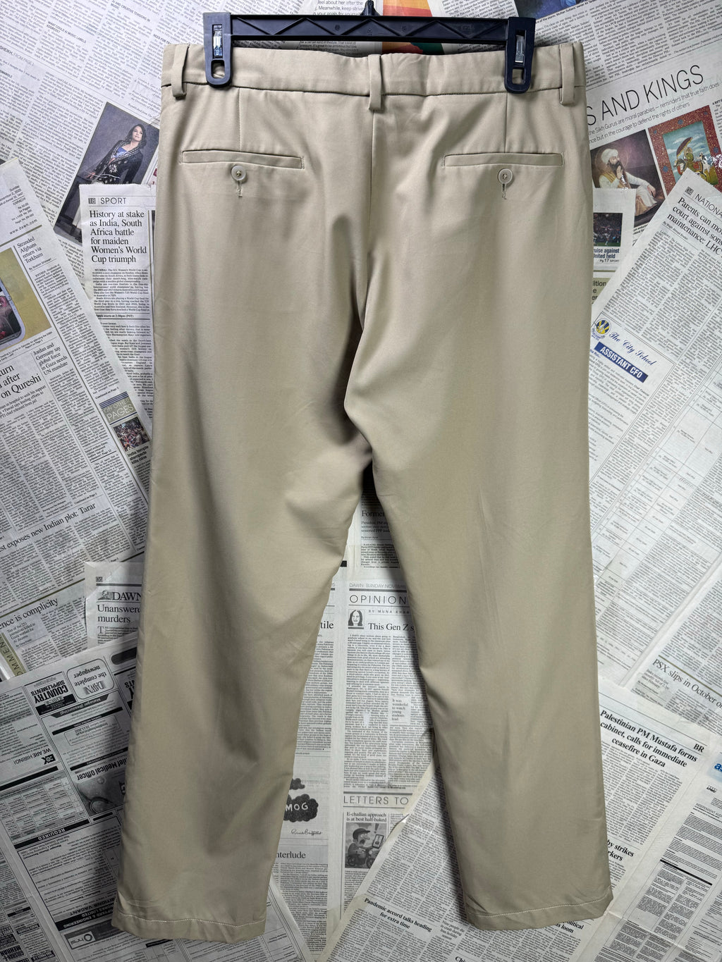 Haggar® Waist: 36" | Beige | Golf Pants | Poly | 1262 - Genuine Maal
