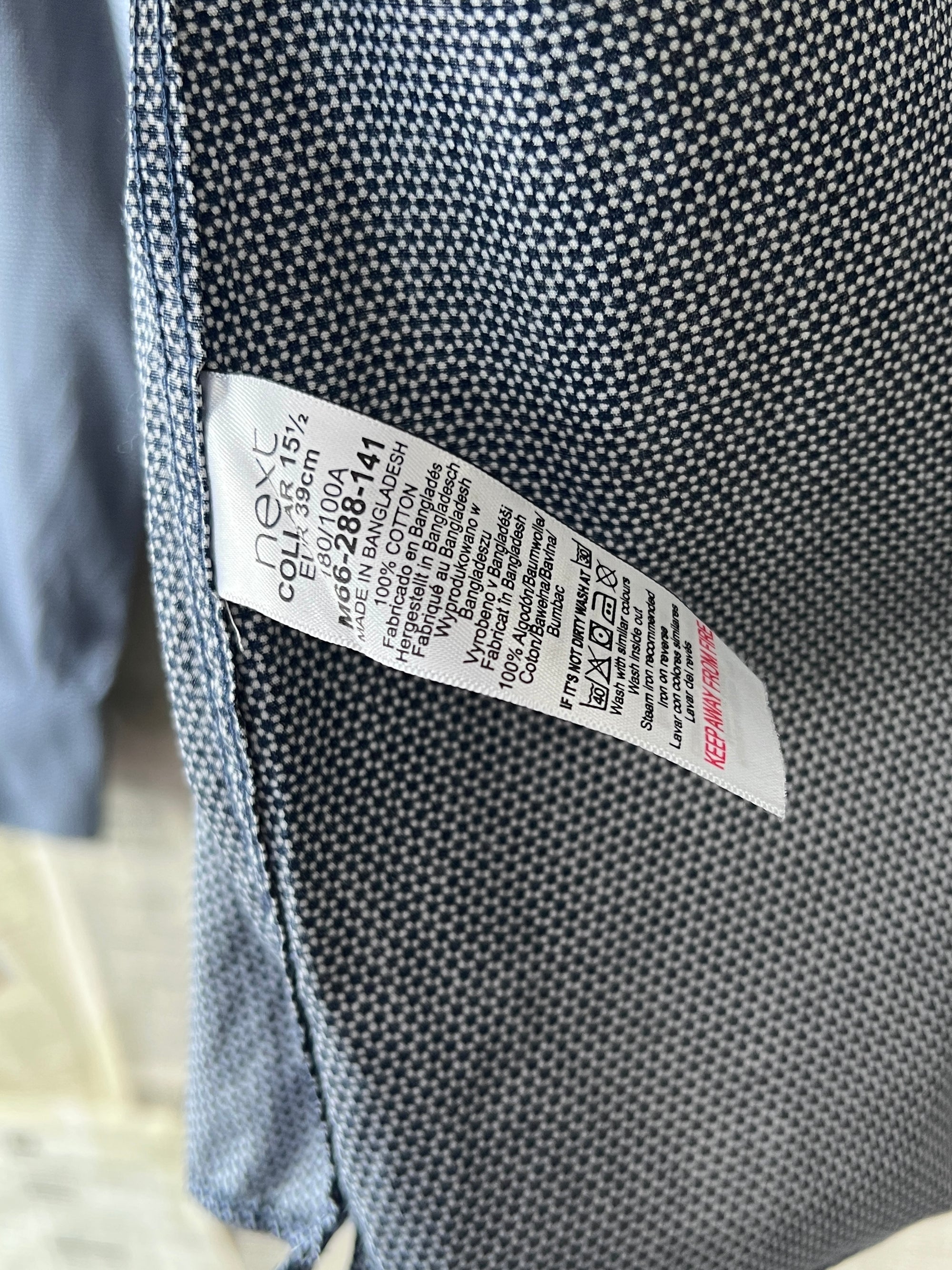 Next® Medium | Chest: 22 | Blue | Shirt | 549 - Genuine Maal