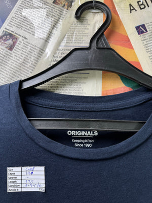 Originals® Small | Chest: 19" | Space Blue | T-Shirt | Cotton | 3301 - Genuine Maal