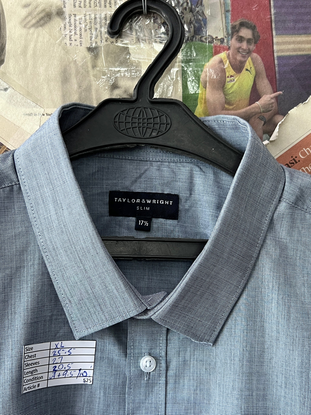 Taylor & Wright® XL | Chest: 25.5" | Steel Grey | Shirt | 525 - Genuine Maal