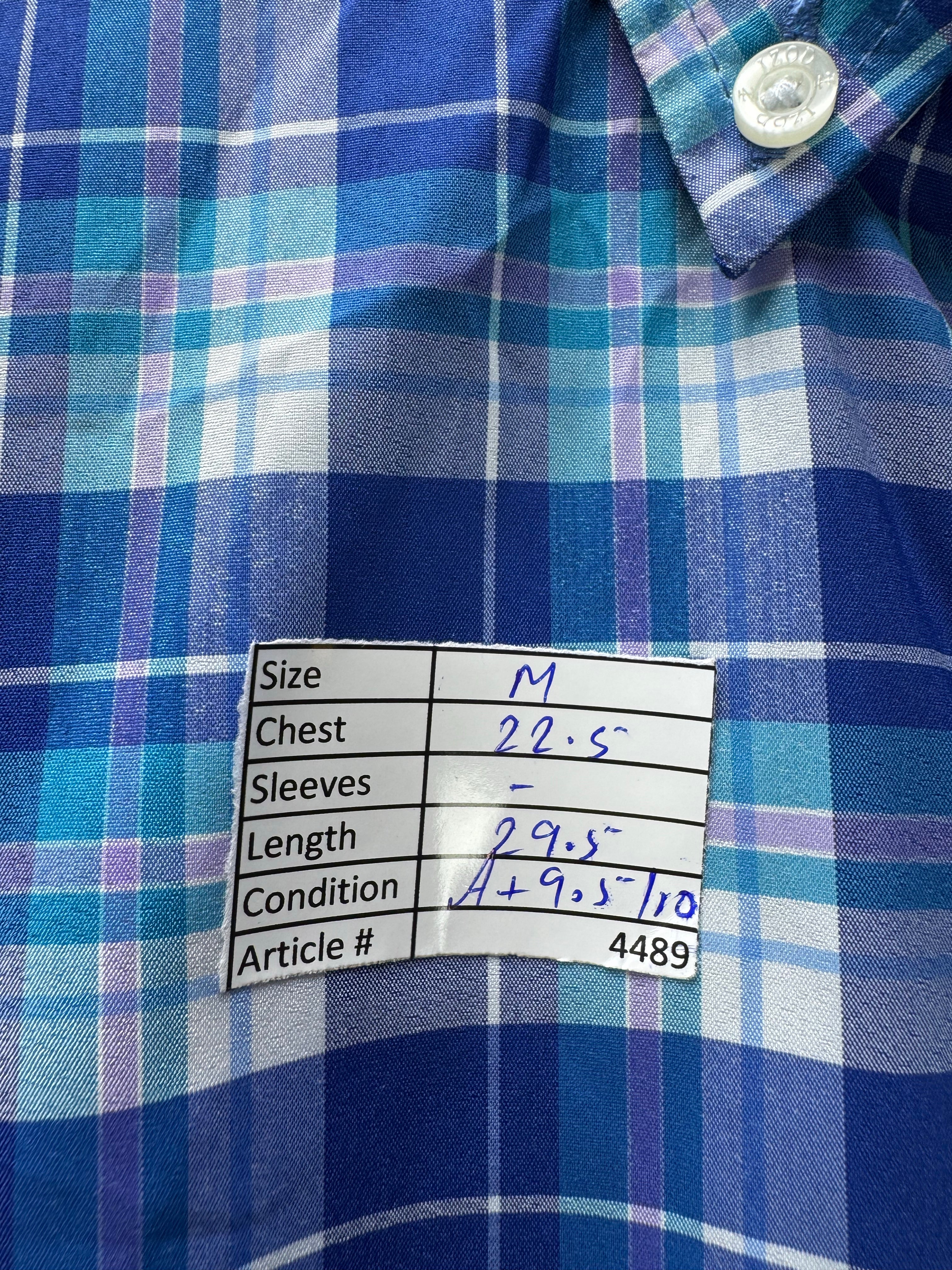 IZOD® Medium | Chest: 22.5" | Blue Check | Shirts | Poly - Elastane | 4489 - Genuine Maal