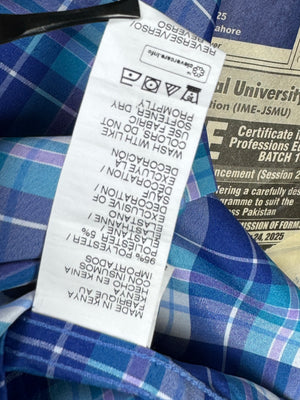 IZOD® Medium | Chest: 22.5" | Blue Check | Shirts | Poly - Elastane | 4489 - Genuine Maal