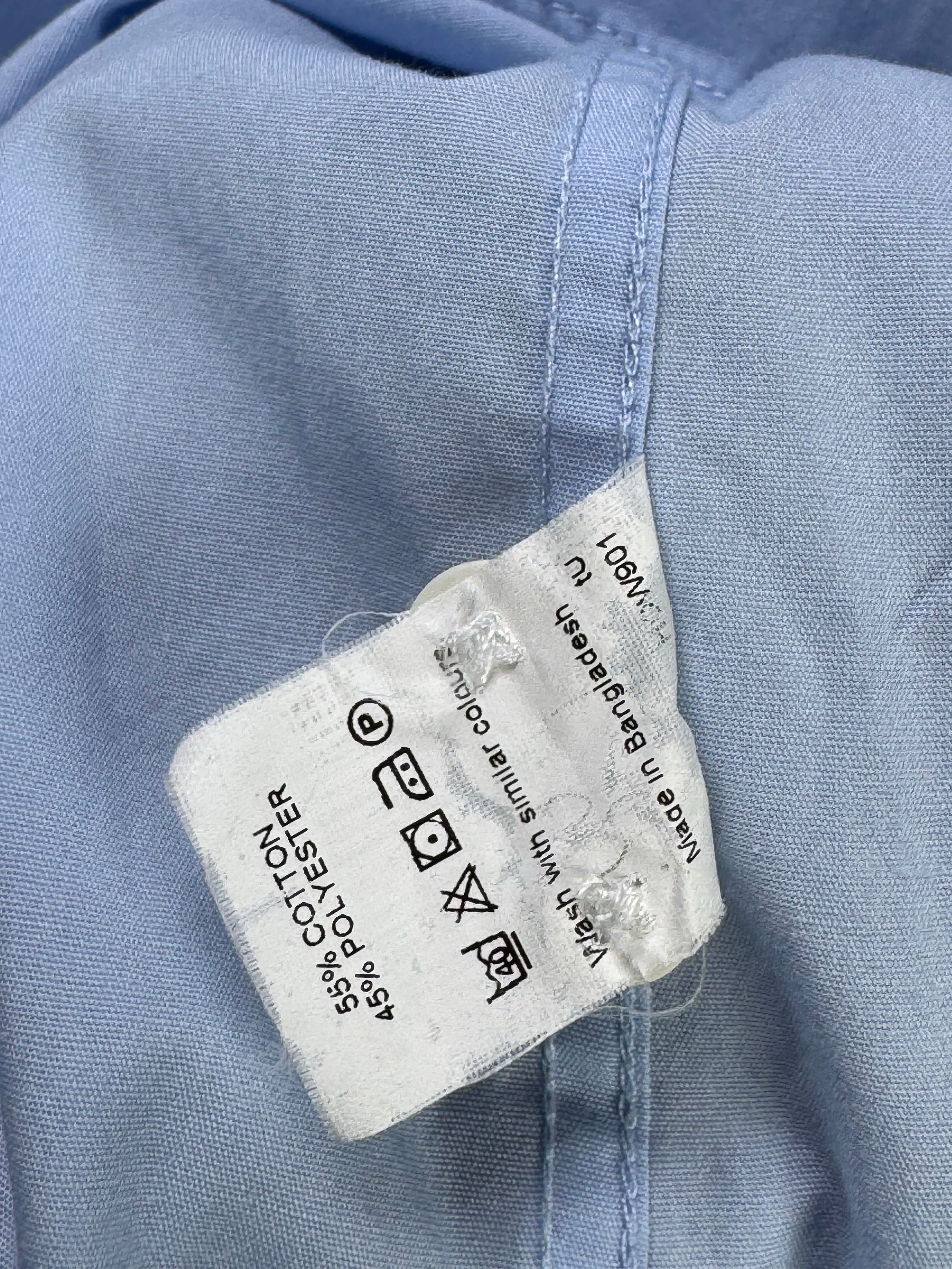 River Island® Medium | Chest: 22" | Blue | Shirts | Poly - Cotton | 4487 - Genuine Maal