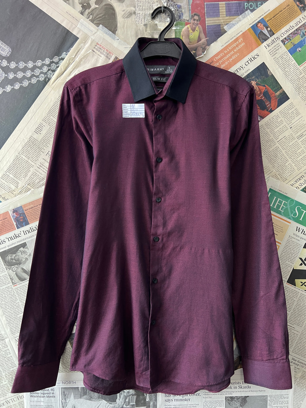 Adid*s® XS | Chest: 18" | Maroon | Shirt | 547 - Genuine Maal