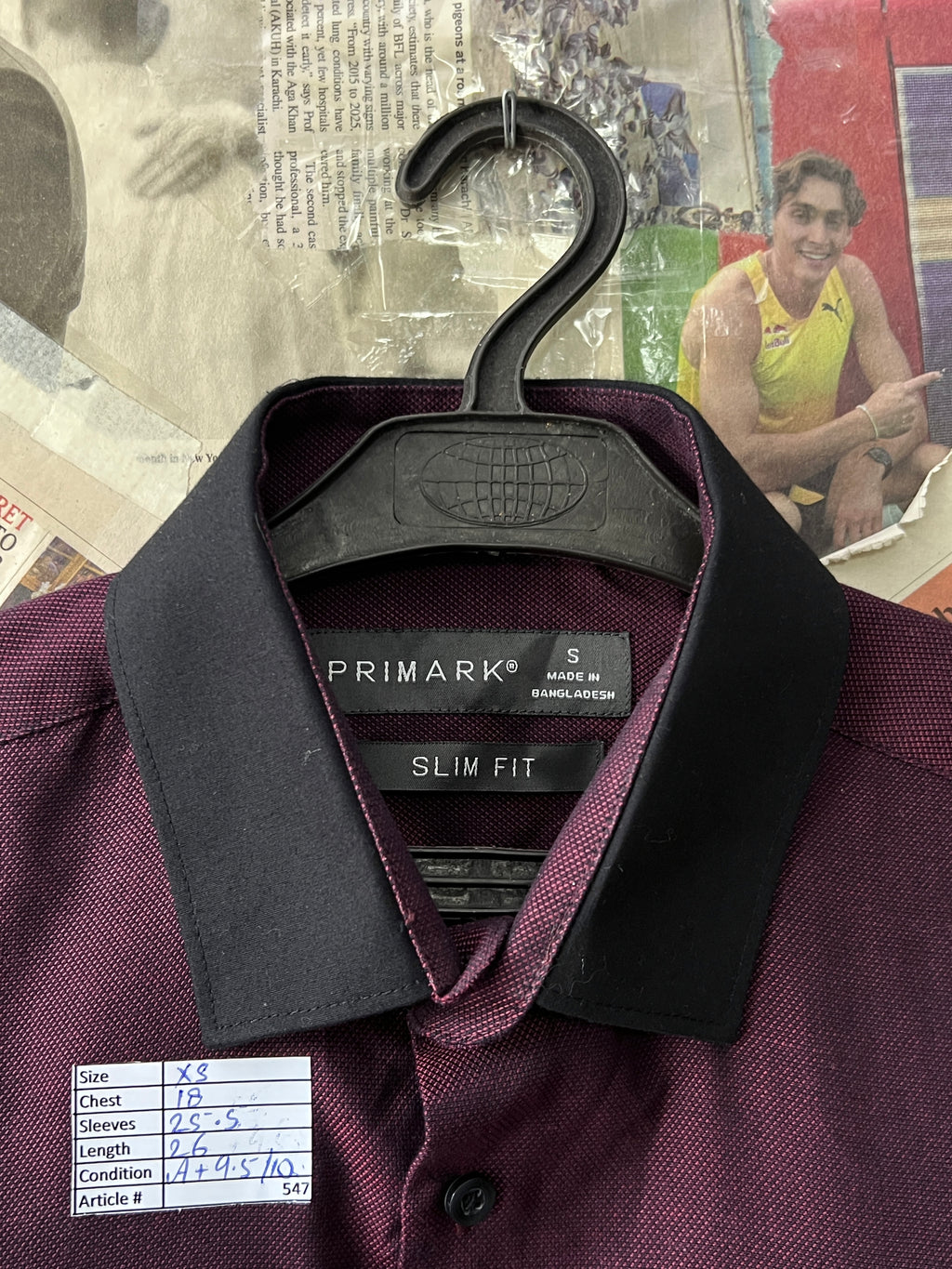 Adid*s® XS | Chest: 18" | Maroon | Shirt | 547 - Genuine Maal