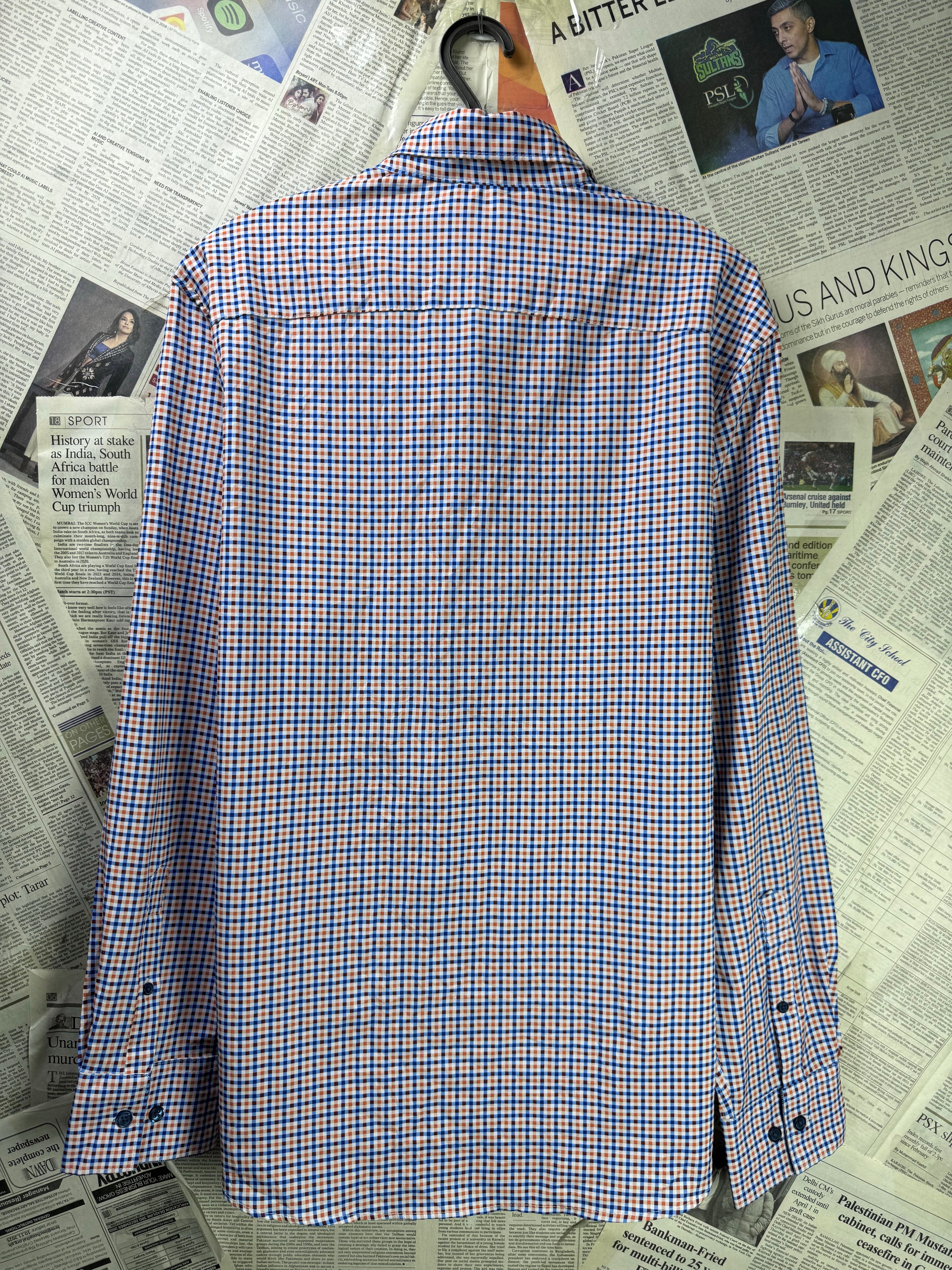 Construct® Large | Chest: 23.5" | Multicolor Check | Shirt | Poly - Spandex | 3694 - Genuine Maal