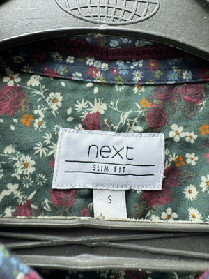 Next® Small | Chest: 20" | Floral | Slim Fit Shirt | Cotton | 4838 - Genuine Maal