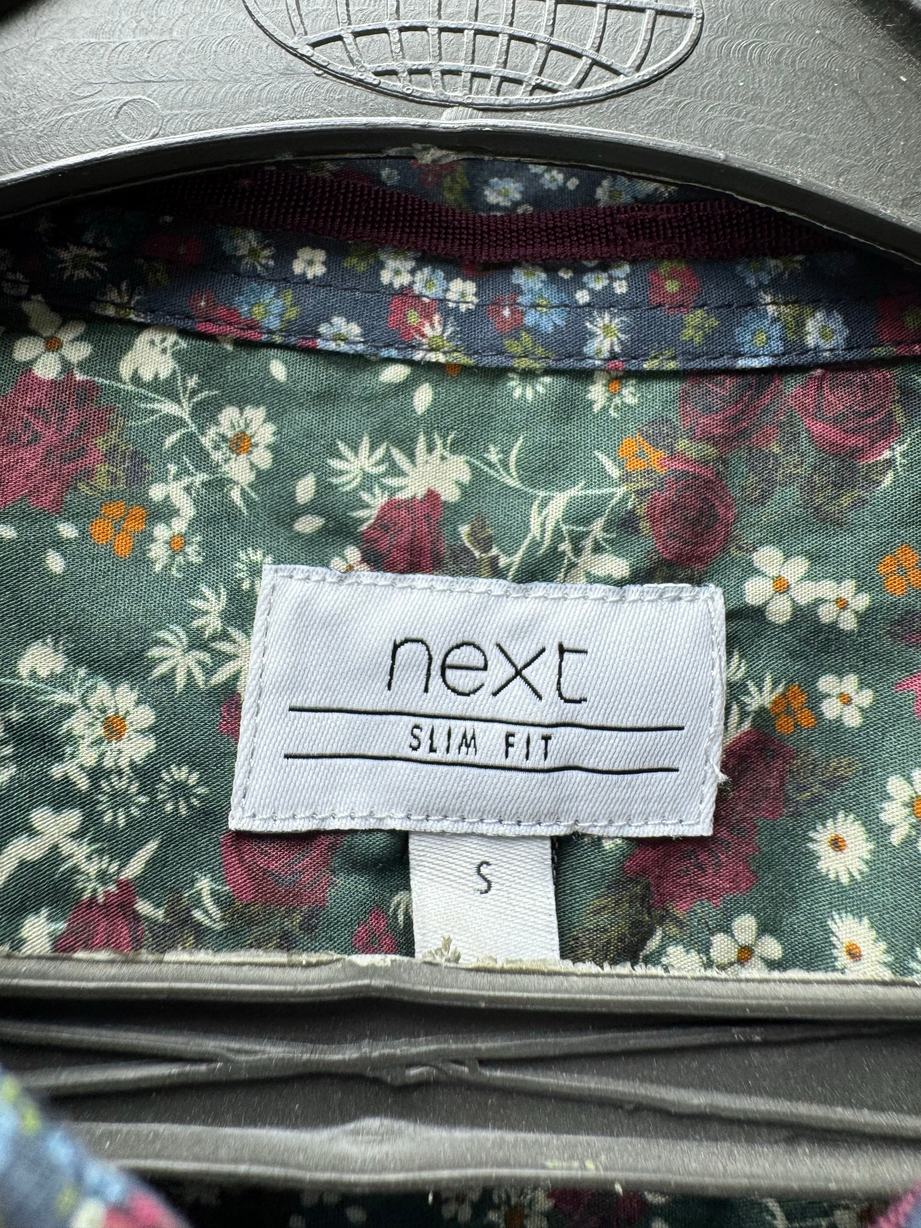 Next® Small | Chest: 20" | Floral | Slim Fit Shirt | Cotton | 4838 - Genuine Maal
