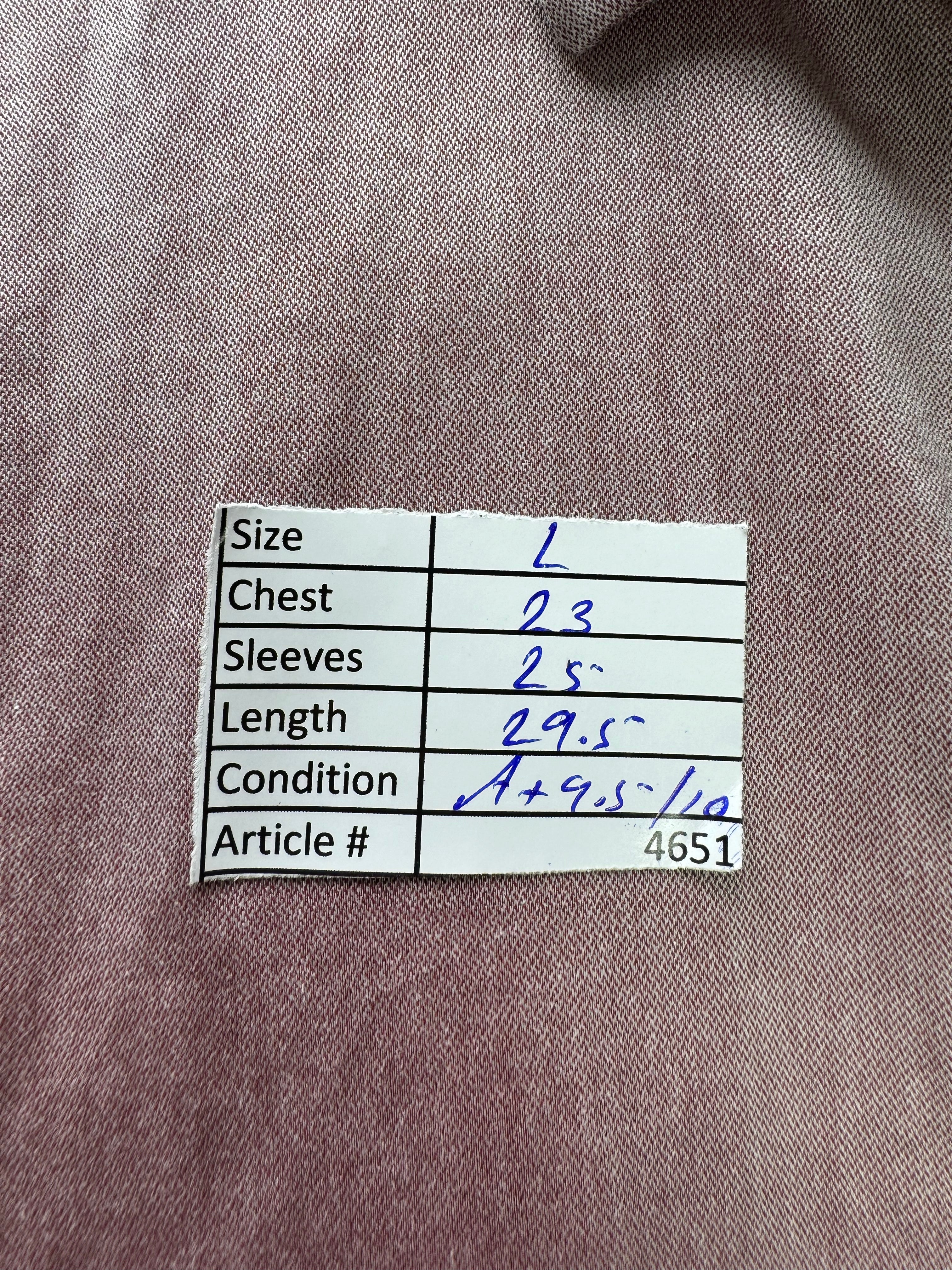 Pierre Cardin® Large | Chest: 23" | Pink | Shirt | Cotton | 4651 - Genuine Maal