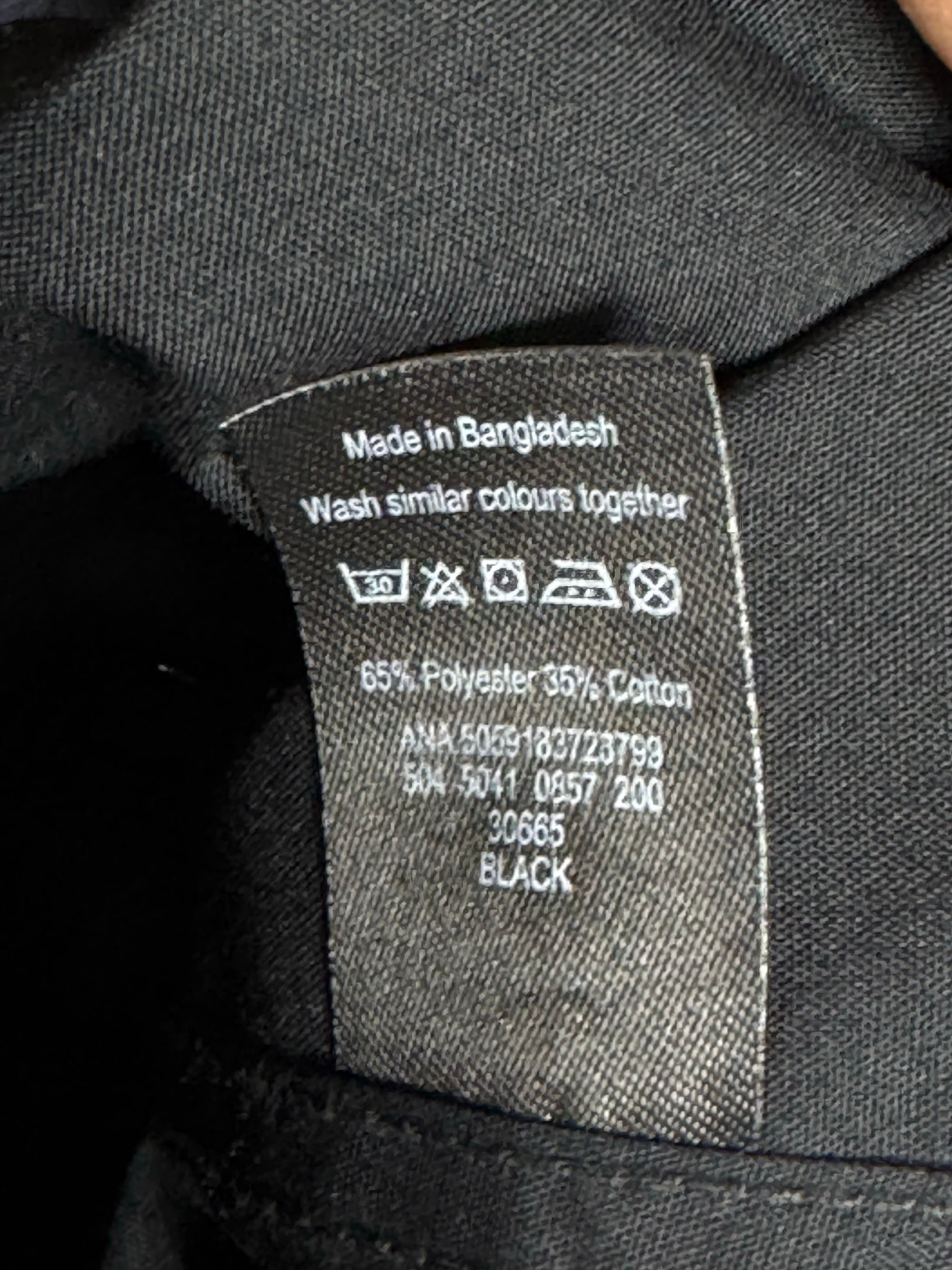 George® L/XL | Chest: 24.5" | Black | Shirt | Poly - Cotton | 3693 - Genuine Maal