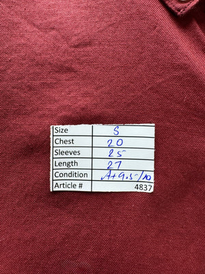 Next® Small | Chest: 20" | Red | Slim Fit Shirt | Cotton - Elastane | 4837 - Genuine Maal