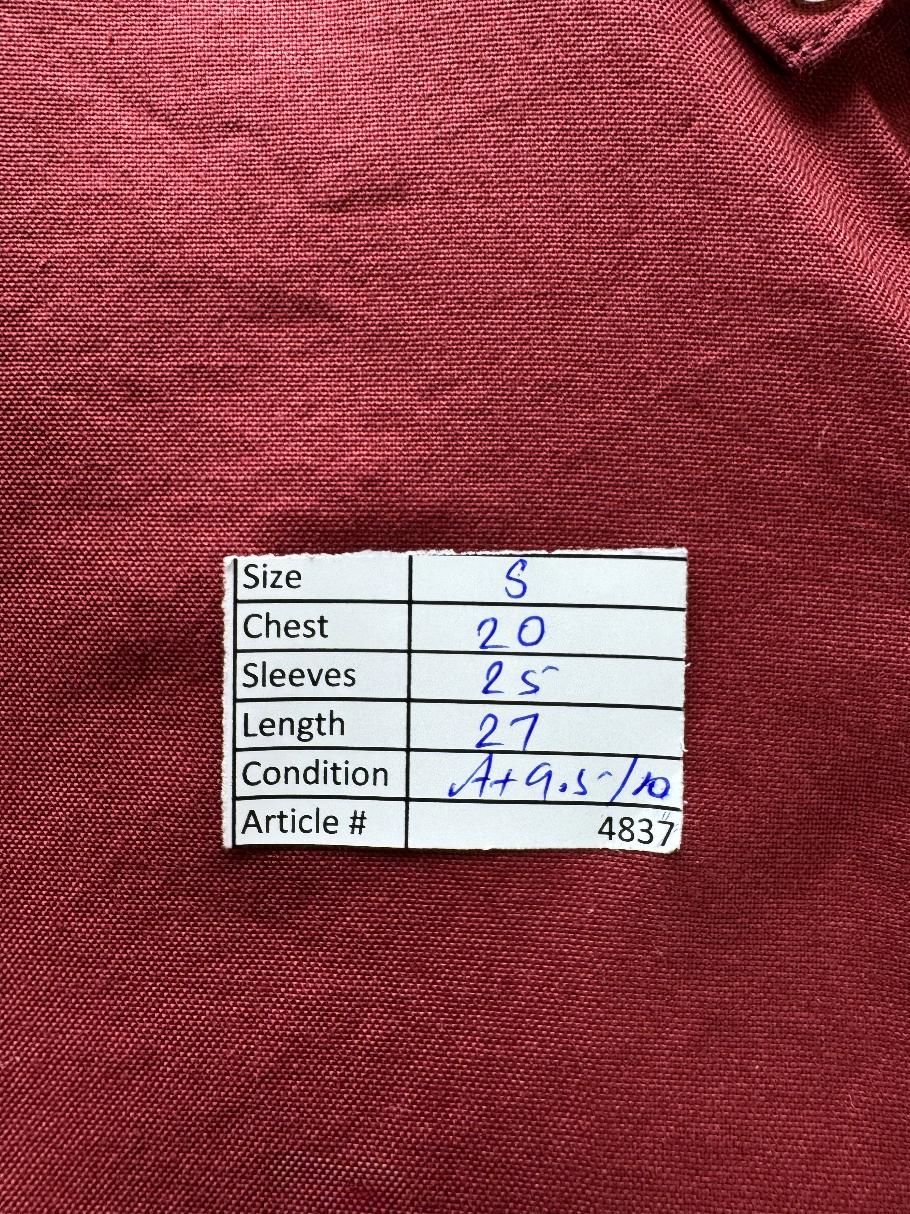 Next® Small | Chest: 20" | Red | Slim Fit Shirt | Cotton - Elastane | 4837 - Genuine Maal