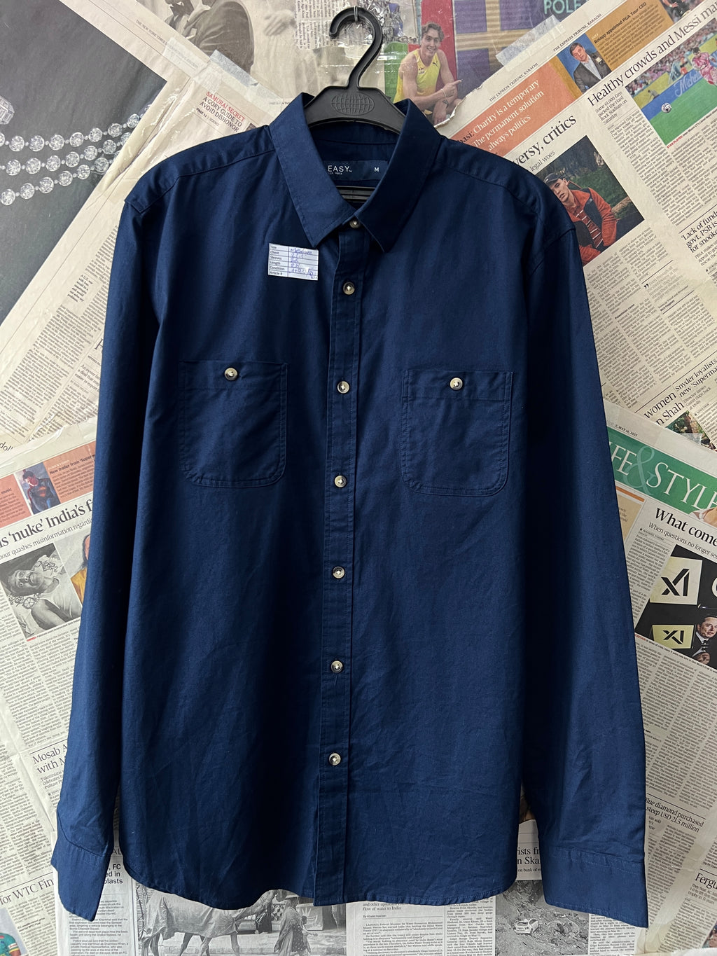 Easy® Medium | Chest: 21.5 | Navy Blue | Shirt | 624 - Genuine Maal