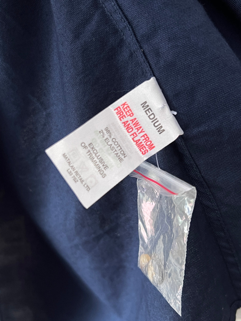 Easy® Medium | Chest: 21.5 | Navy Blue | Shirt | 624 - Genuine Maal