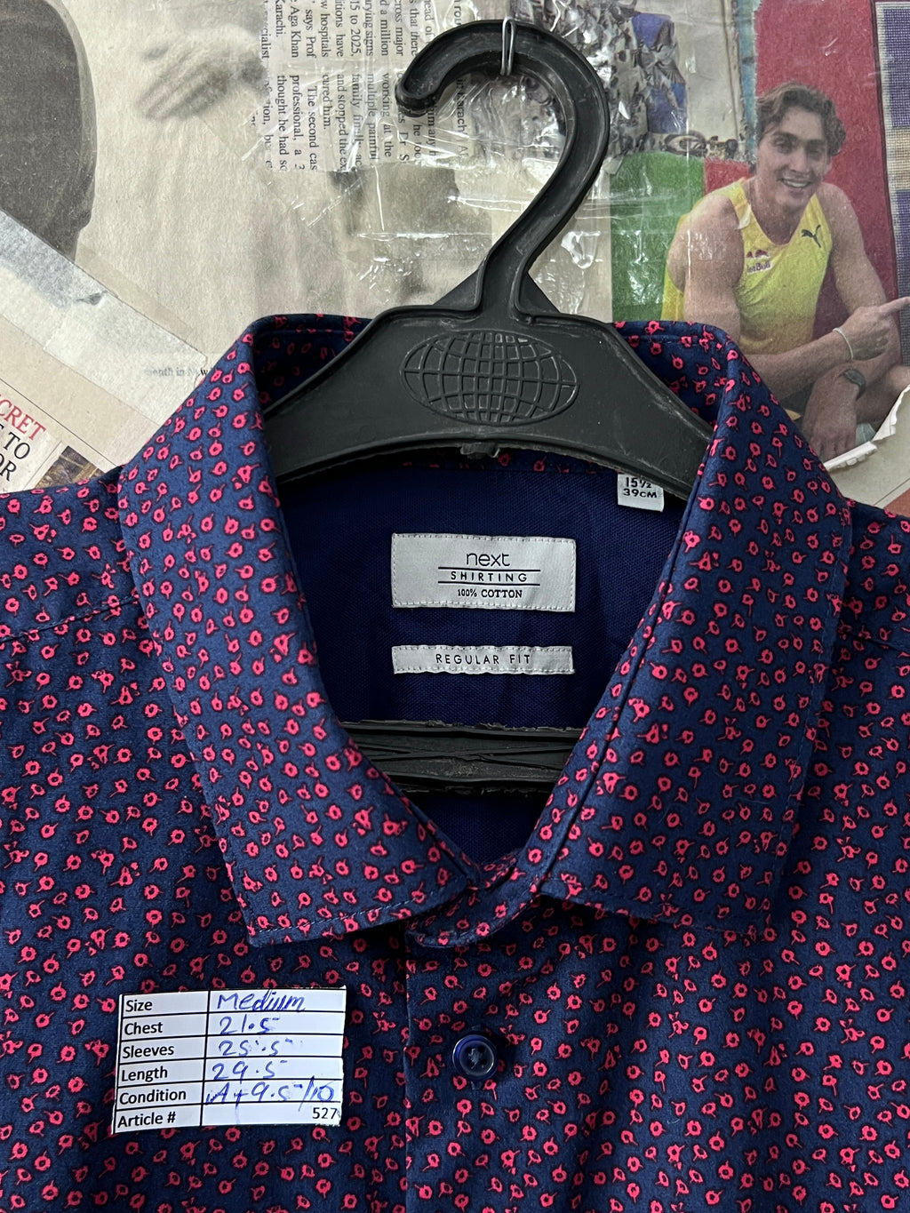 Next® Medium | Chest: 21.5 | Floral | Shirt | 527 - Genuine Maal