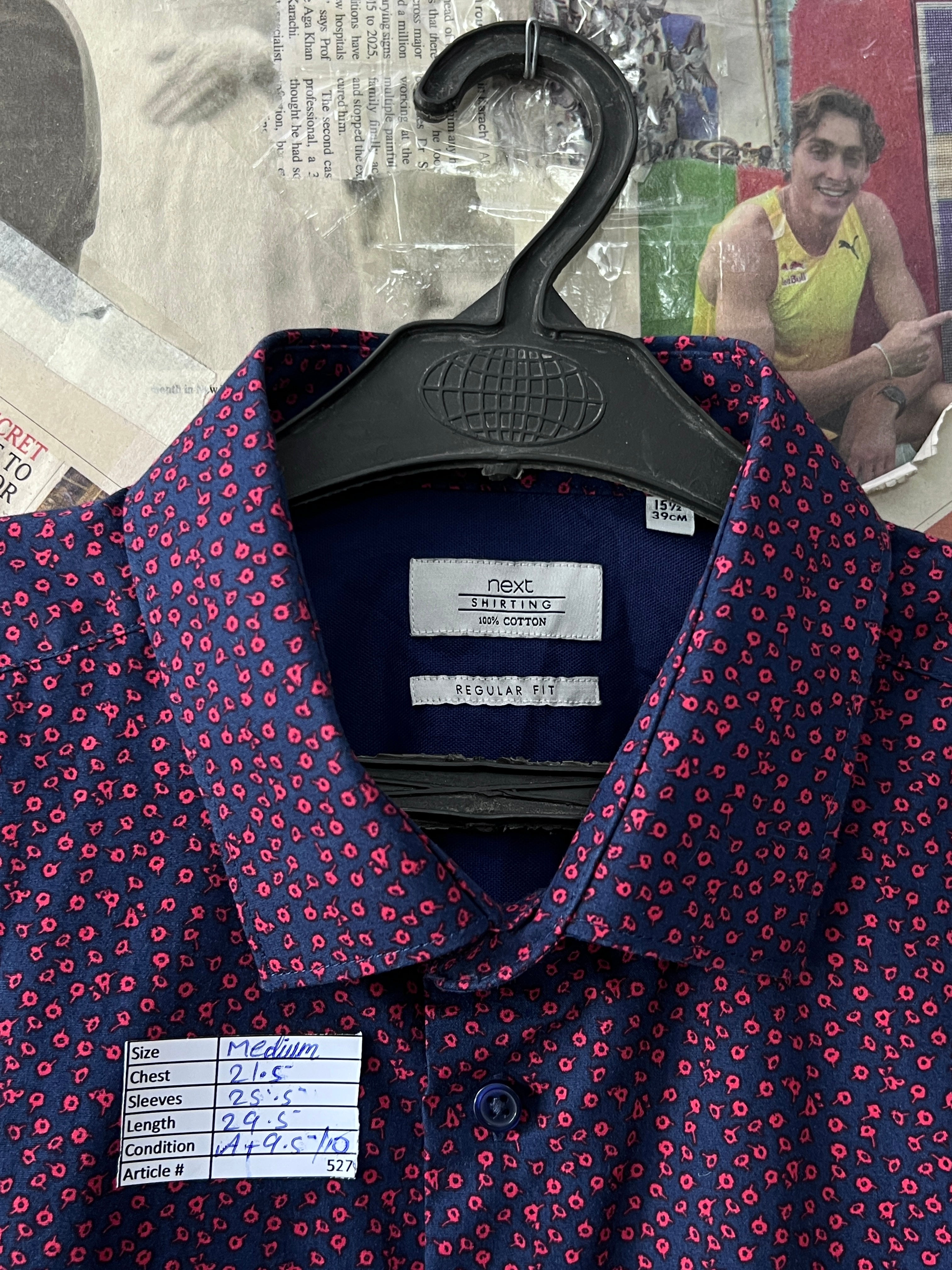 Next® Medium | Chest: 21.5 | Floral | Shirt | 527 - Genuine Maal