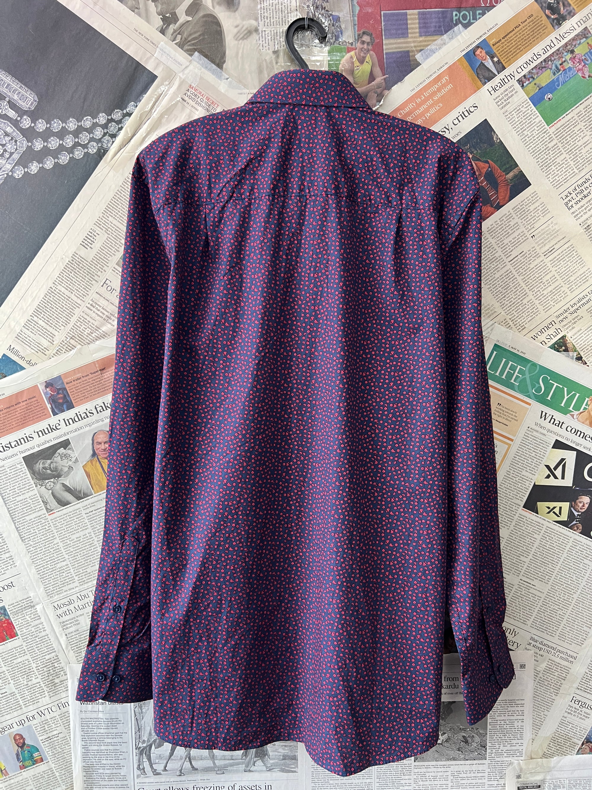 Next® Medium | Chest: 21.5 | Floral | Shirt | 527 - Genuine Maal