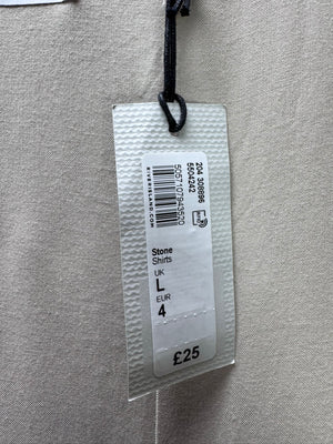 River Island® Large | Chest: 23" | Khaki | Shirt | Viscose | 4486 - Genuine Maal