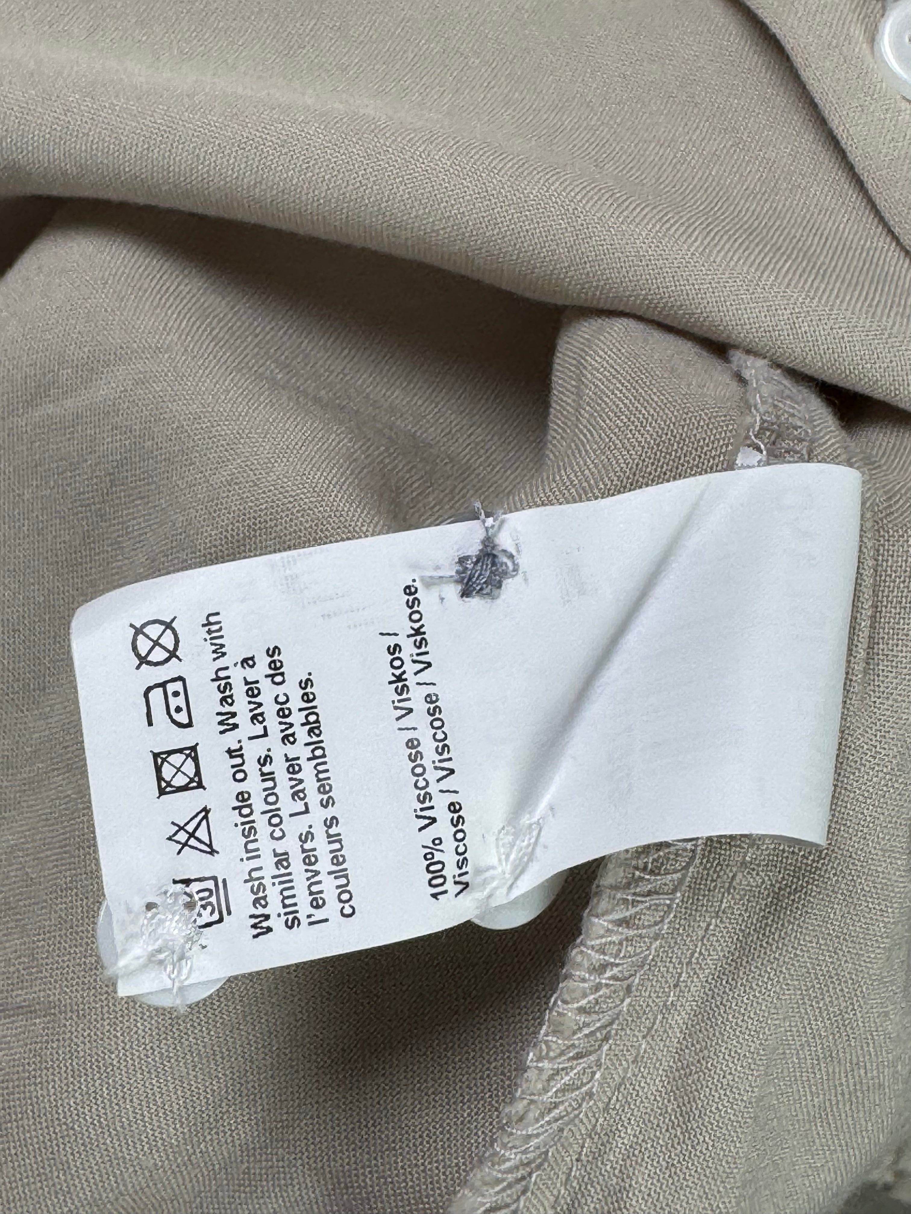 River Island® Large | Chest: 23" | Khaki | Shirt | Viscose | 4486 - Genuine Maal