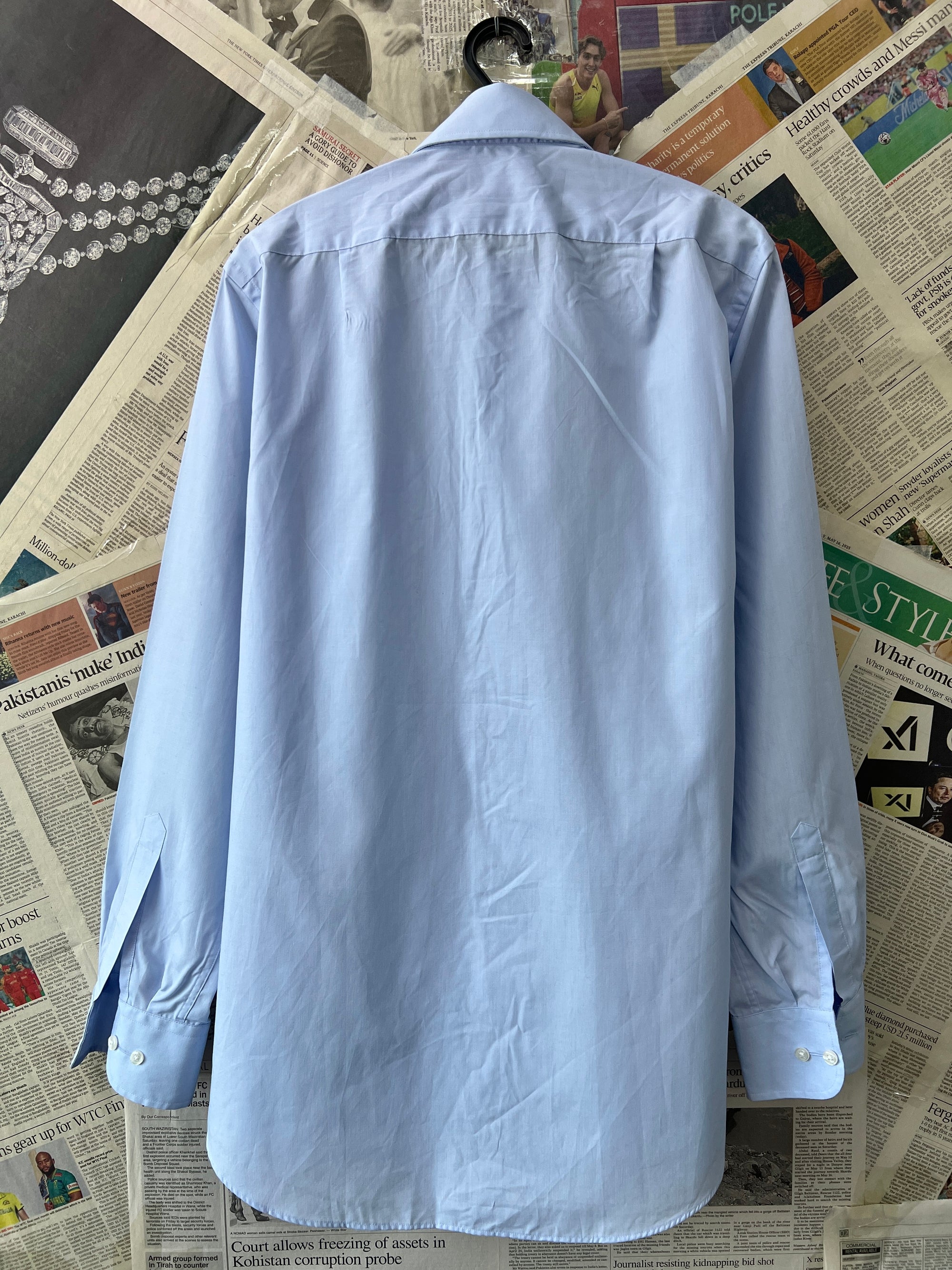 M&S® Small | Chest: 20.5" | Blue | Shirt | 534 - Genuine Maal