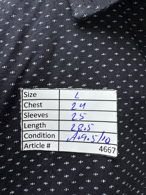 Silkina® Large | Chest: 24" | Black | Shirt | Cotton | 4667 - Genuine Maal
