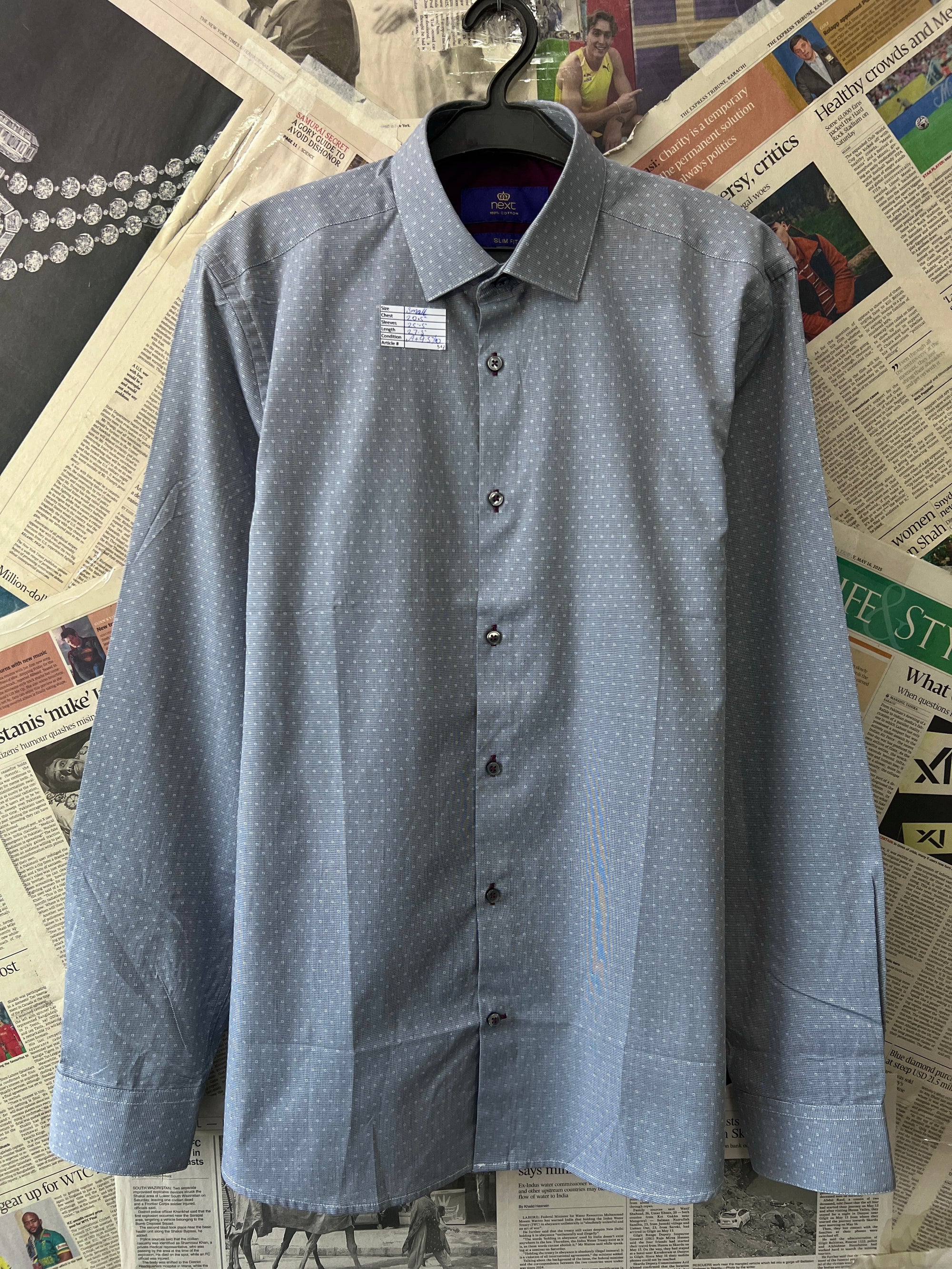 Next® Small | Chest: 20.5" | Grey | Shirt | 542 - Genuine Maal