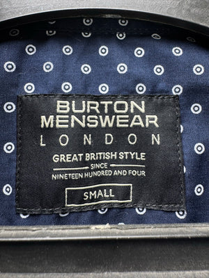 Burton® Small | Chest: 20" | Blue Polka Dots | Shirt | Poly - Cotton | 4649 - Genuine Maal