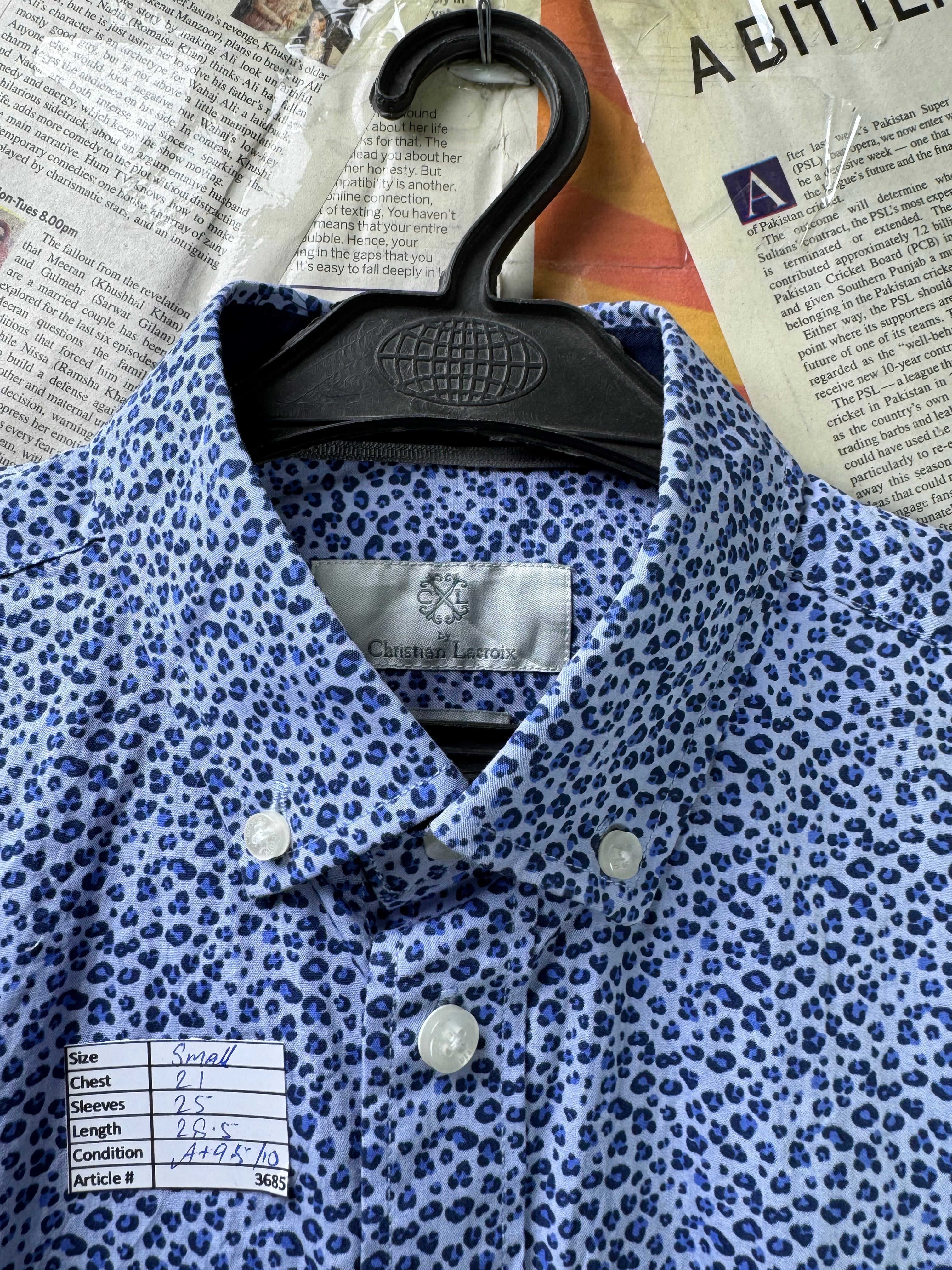 CL® Small | Chest: 21" | Blue | Shirt | Cotton | 3685 - Genuine Maal