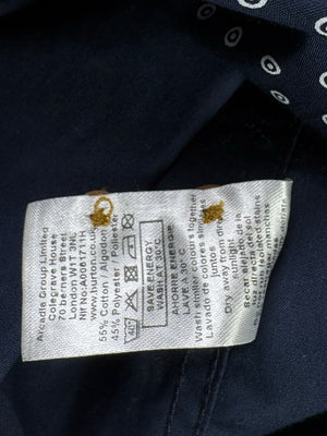 Burton® Small | Chest: 20" | Blue Polka Dots | Shirt | Poly - Cotton | 4649 - Genuine Maal