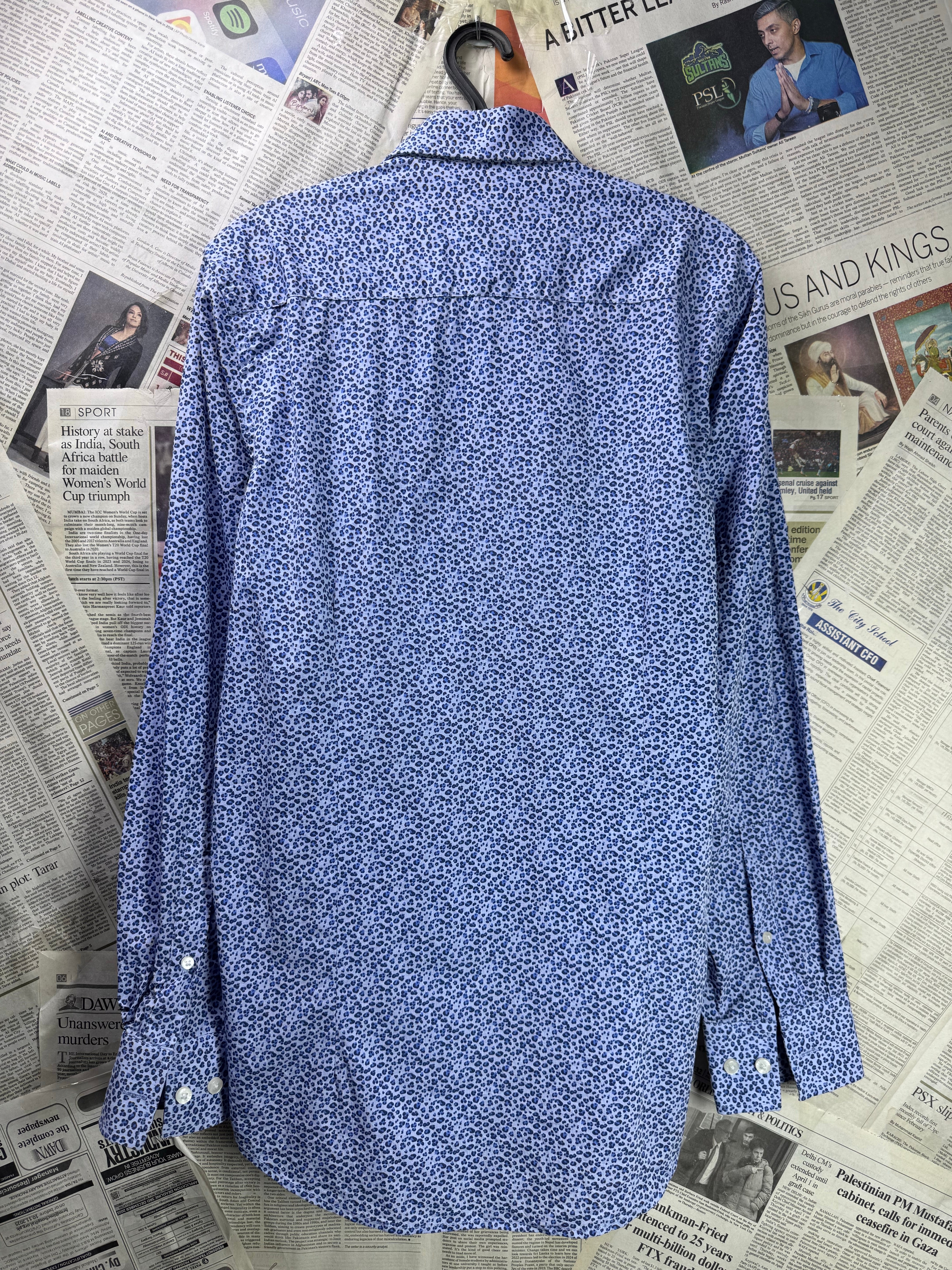 CL® Small | Chest: 21" | Blue | Shirt | Cotton | 3685 - Genuine Maal