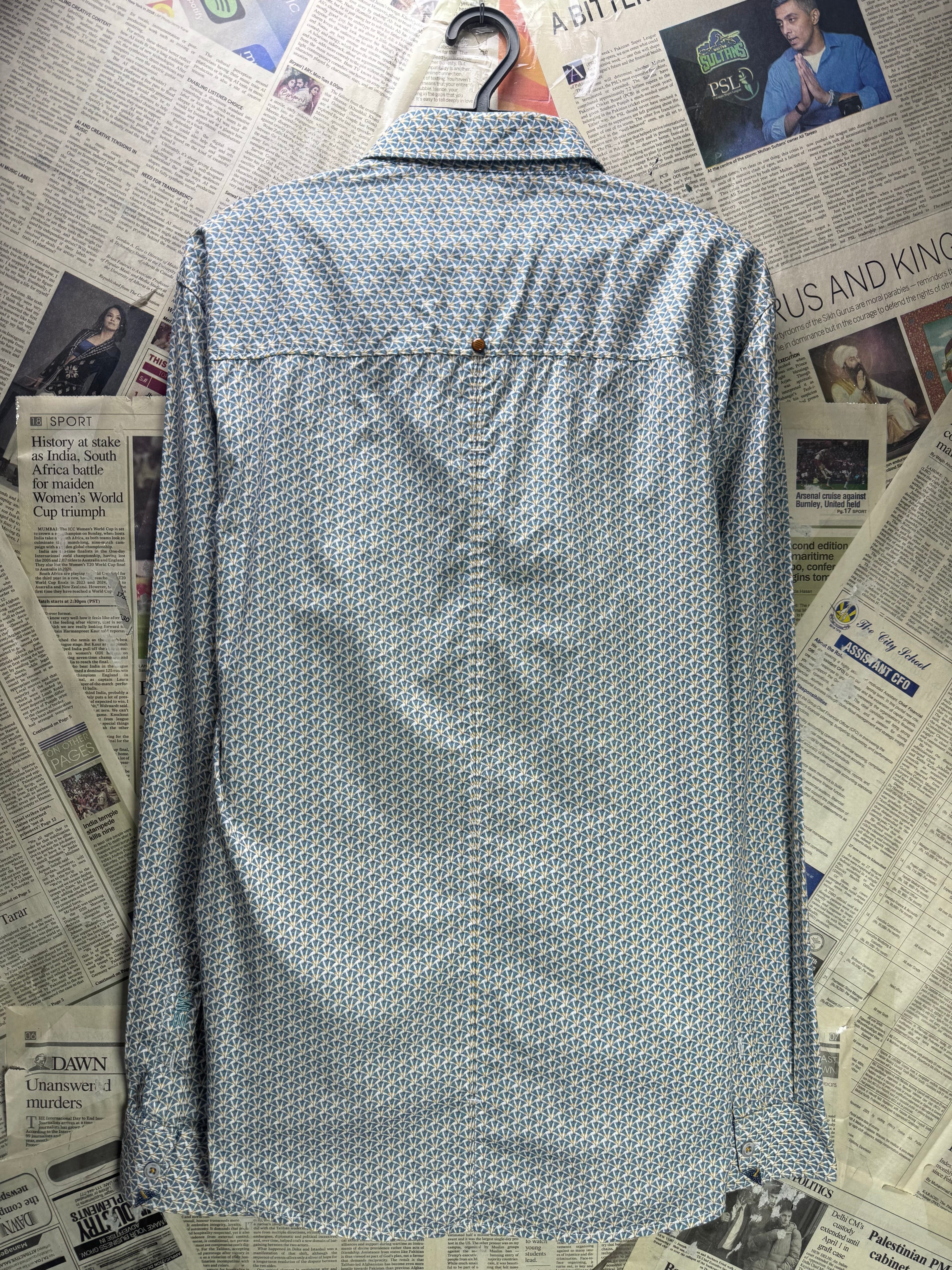 No Excess® Medium | Chest: 22" | Blue | Shirts | Cotton - Elastane | 4671 - Genuine Maal